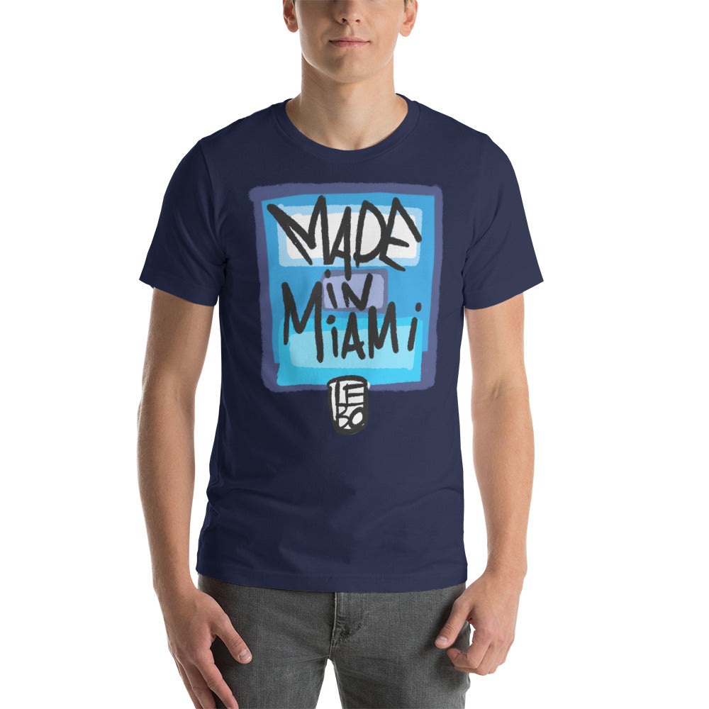 Made In Miami Blues - Lebo Unisex Short-Sleeve T-Shirt